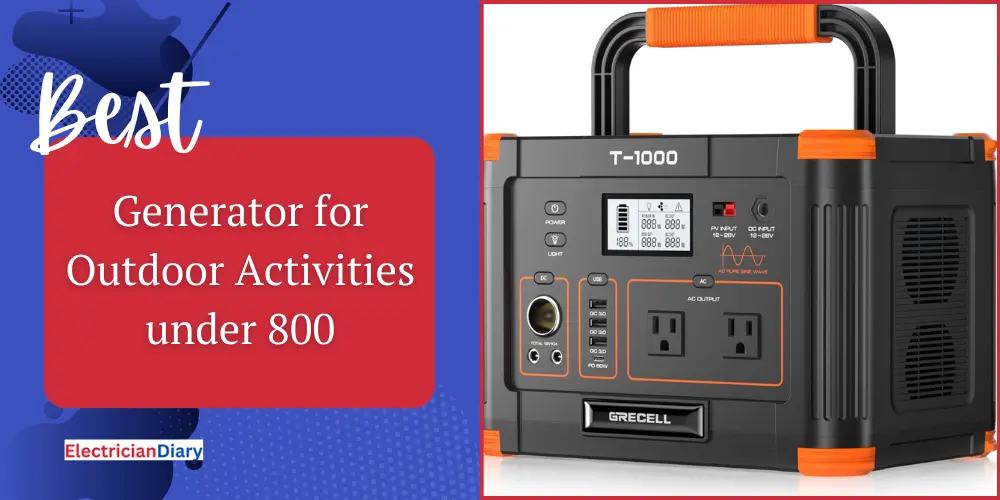 Best Generator for Outdoor Activities under 800
